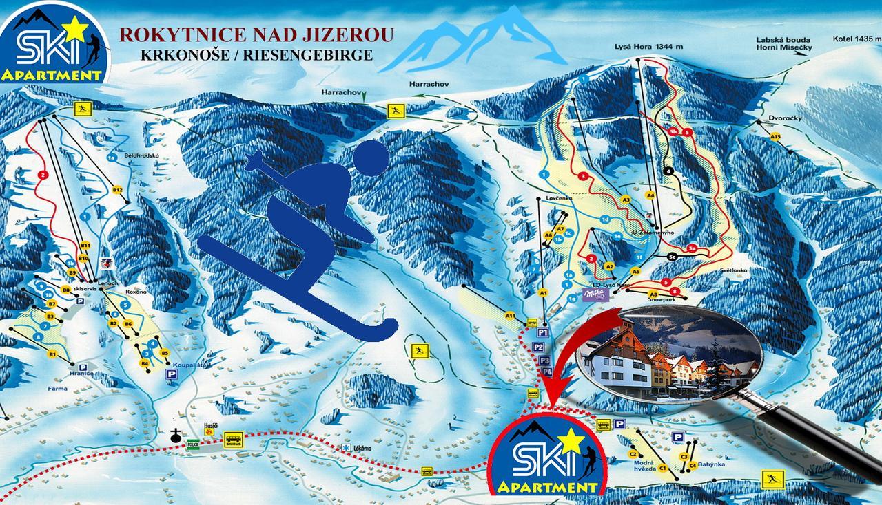Ski - Apartment ロキトニツェ・ナト・イゼロウ エクステリア 写真